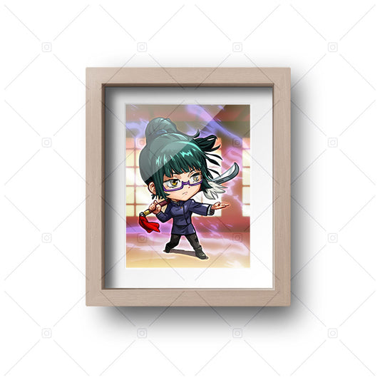 Maki Zenin Chibi Mini Print