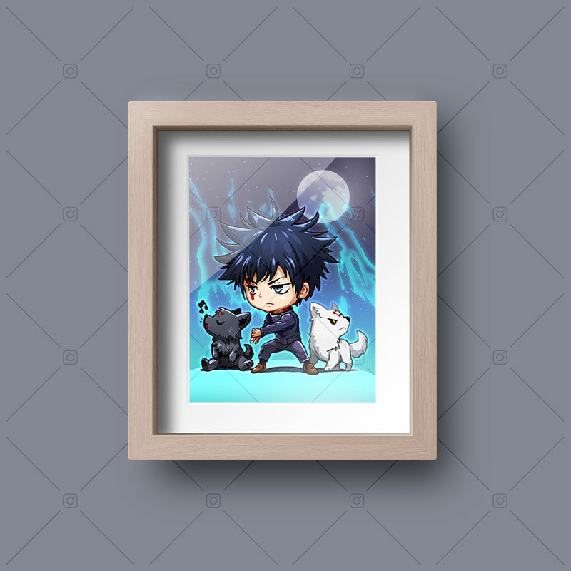 Megumi Fushiguro Chibi Mini Print
