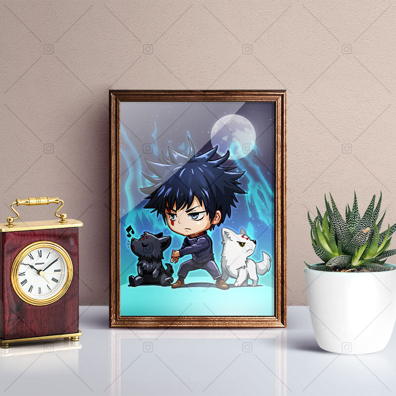 Megumi Fushiguro Chibi Mini Print