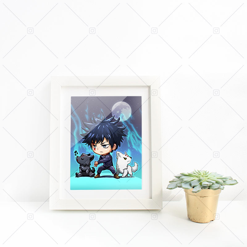 Megumi Fushiguro Chibi Mini Print