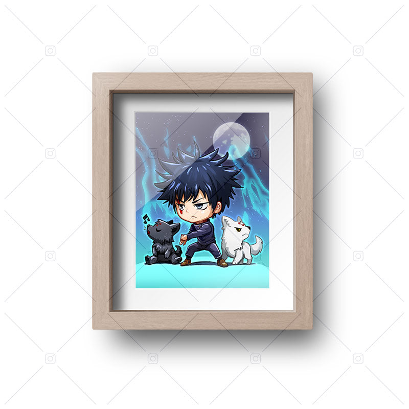Megumi Fushiguro Chibi Mini Print