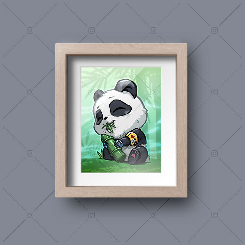 Panda Chibi Mini Print