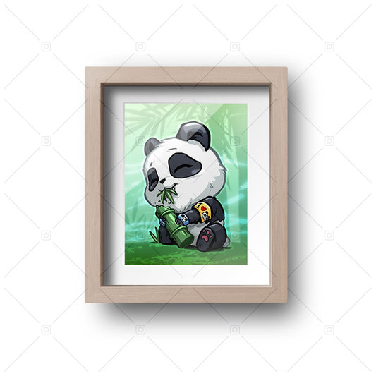 Panda Chibi Mini Print