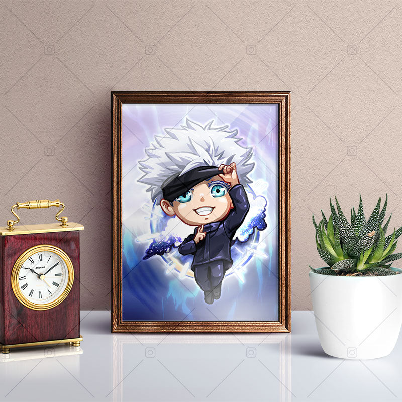 Satoru Gojo Chibi Mini Print