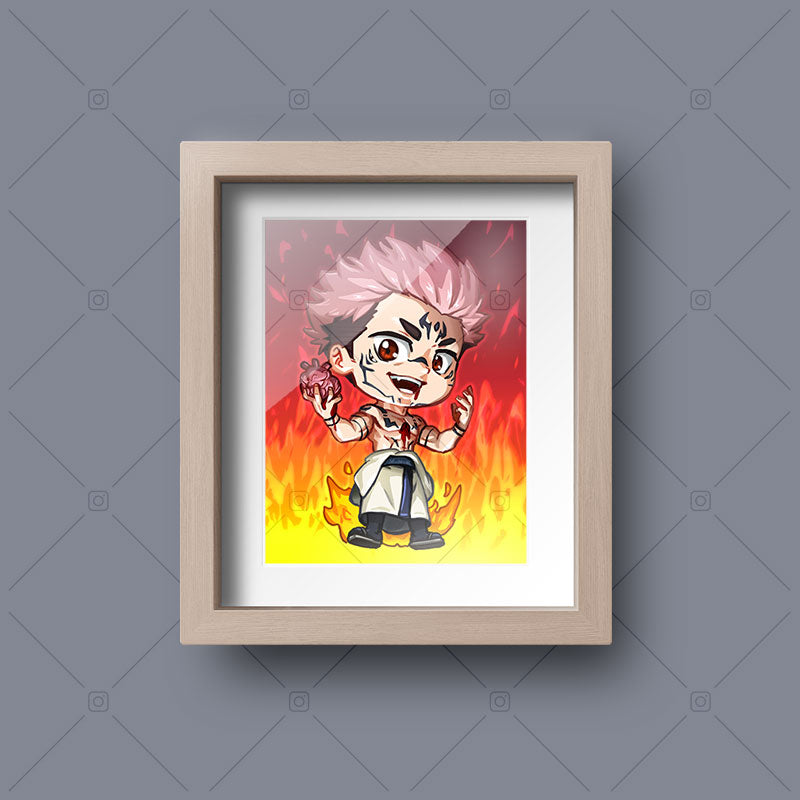 Sukuna Chibi Mini Print