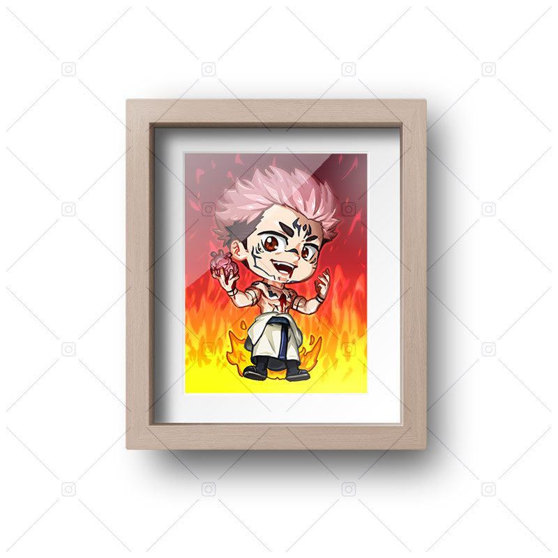 Sukuna Chibi Mini Print