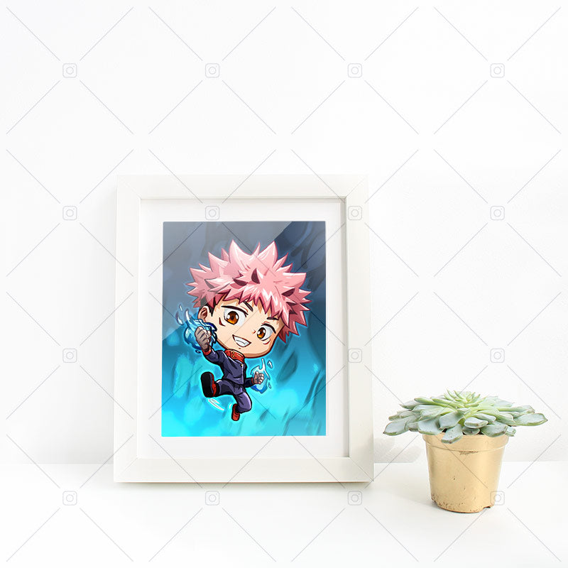 Yuji Itadori Chibi Mini Print