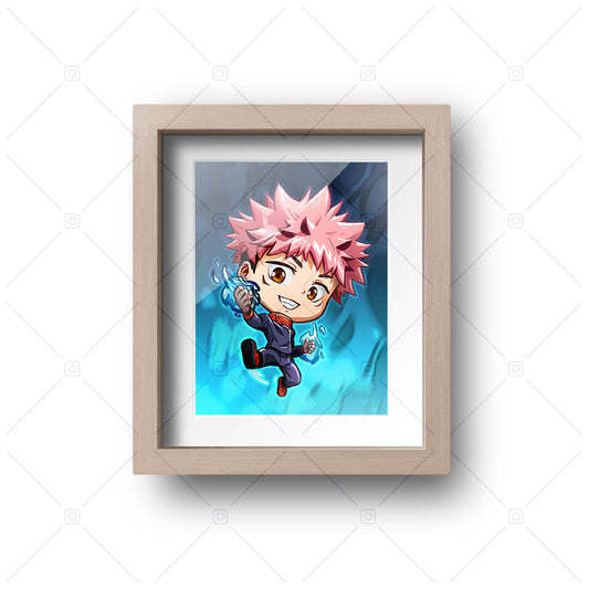 Yuji Itadori Chibi Mini Print