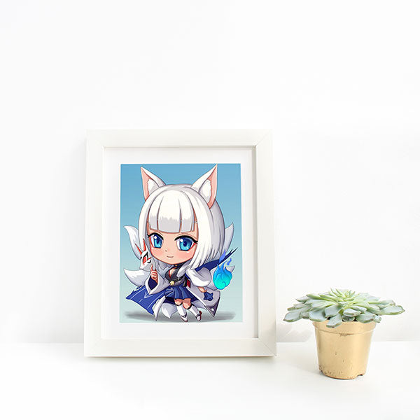Kaga Chibi Mini Print - nayukidraws