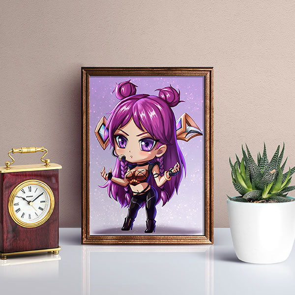 KDA Kai'sa Chibi Mini Print - nayukidraws