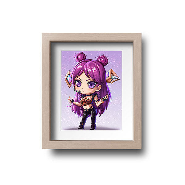 KDA Kai'sa Chibi Mini Print - nayukidraws