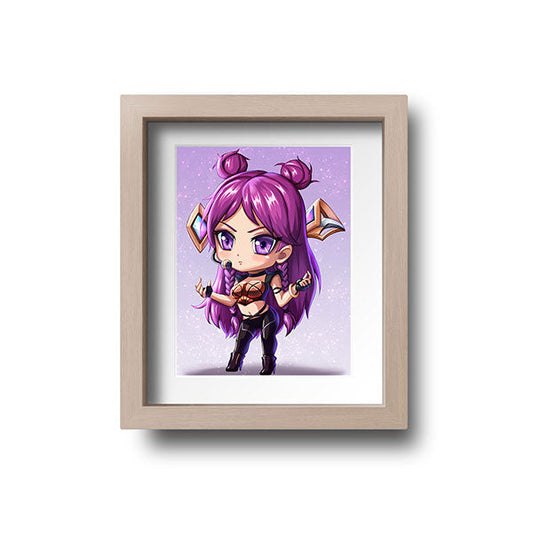 KDA Kai'sa Chibi Mini Print - nayukidraws