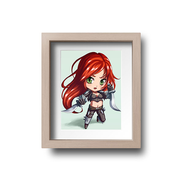 Katarina Chibi Mini Print - nayukidraws