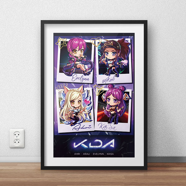 KDA Group Poster Print - nayukidraws