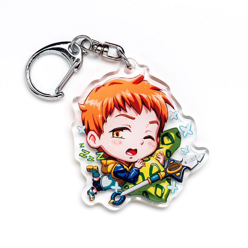 King Acrylic Charm Keychain