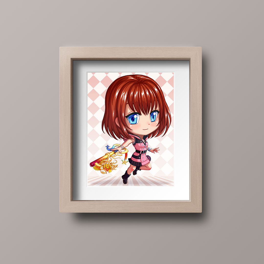 Kairi Chibi Mini Print - nayukidraws