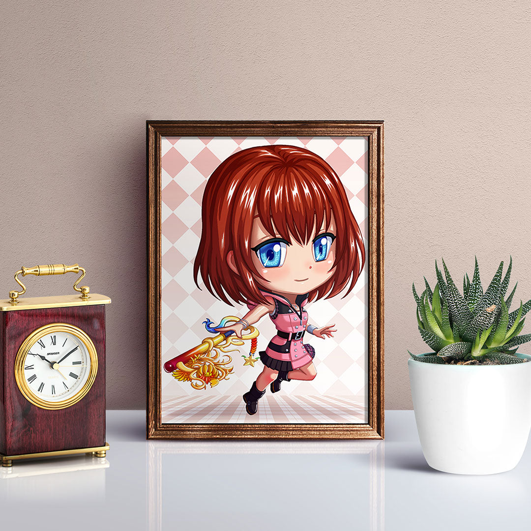 Kairi Chibi Mini Print - nayukidraws