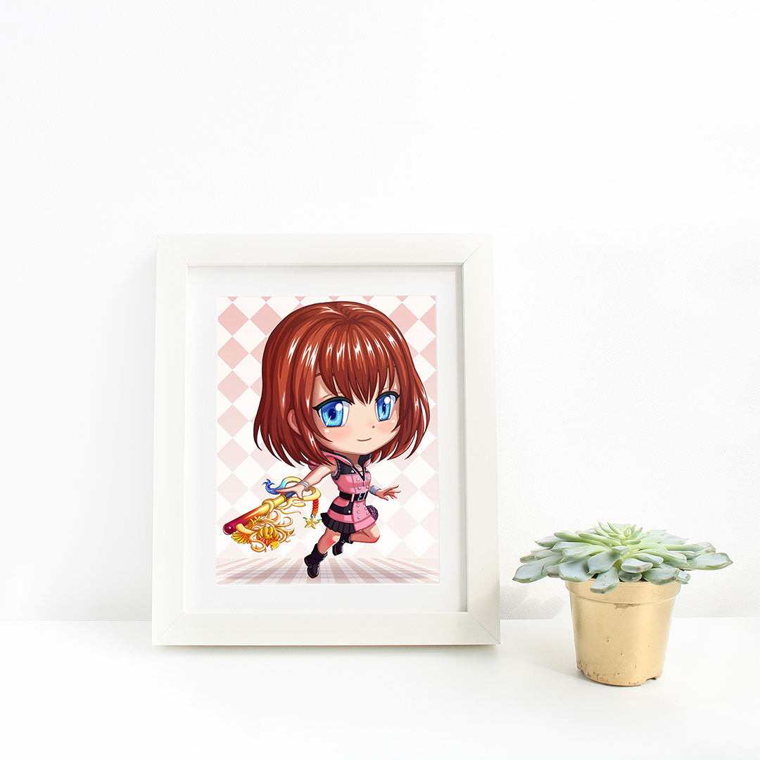 Kairi Chibi Mini Print - nayukidraws