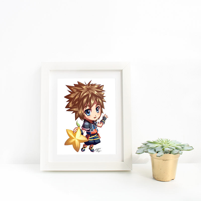 Sora Chibi Mini Print