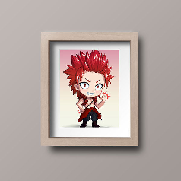 Kirishima Chibi Mini Print - nayukidraws