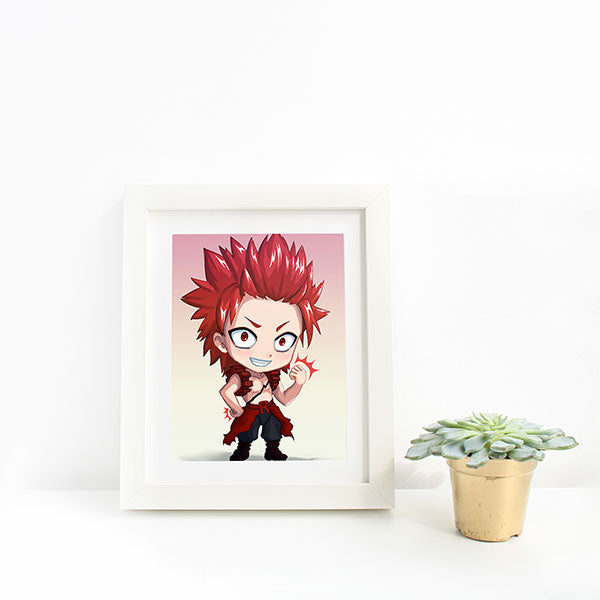 Kirishima Chibi Mini Print - nayukidraws