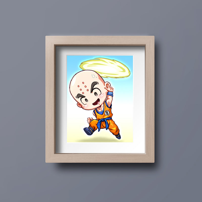 Krillin Mini Print