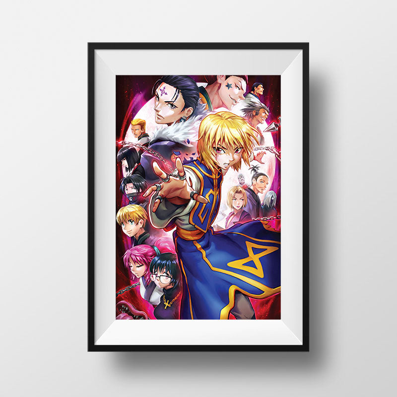 Kurapika and the Phantom Troupe Poster Print