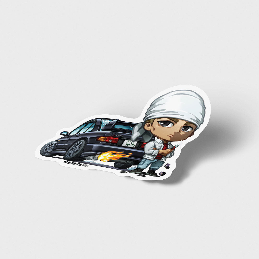 Kyoichi Sudo Lancer Evo 3 Evolution III CE9A Character Vinyl Sticker