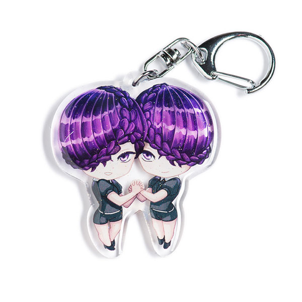 Amethyst Acrylic Keychain - nayukidraws