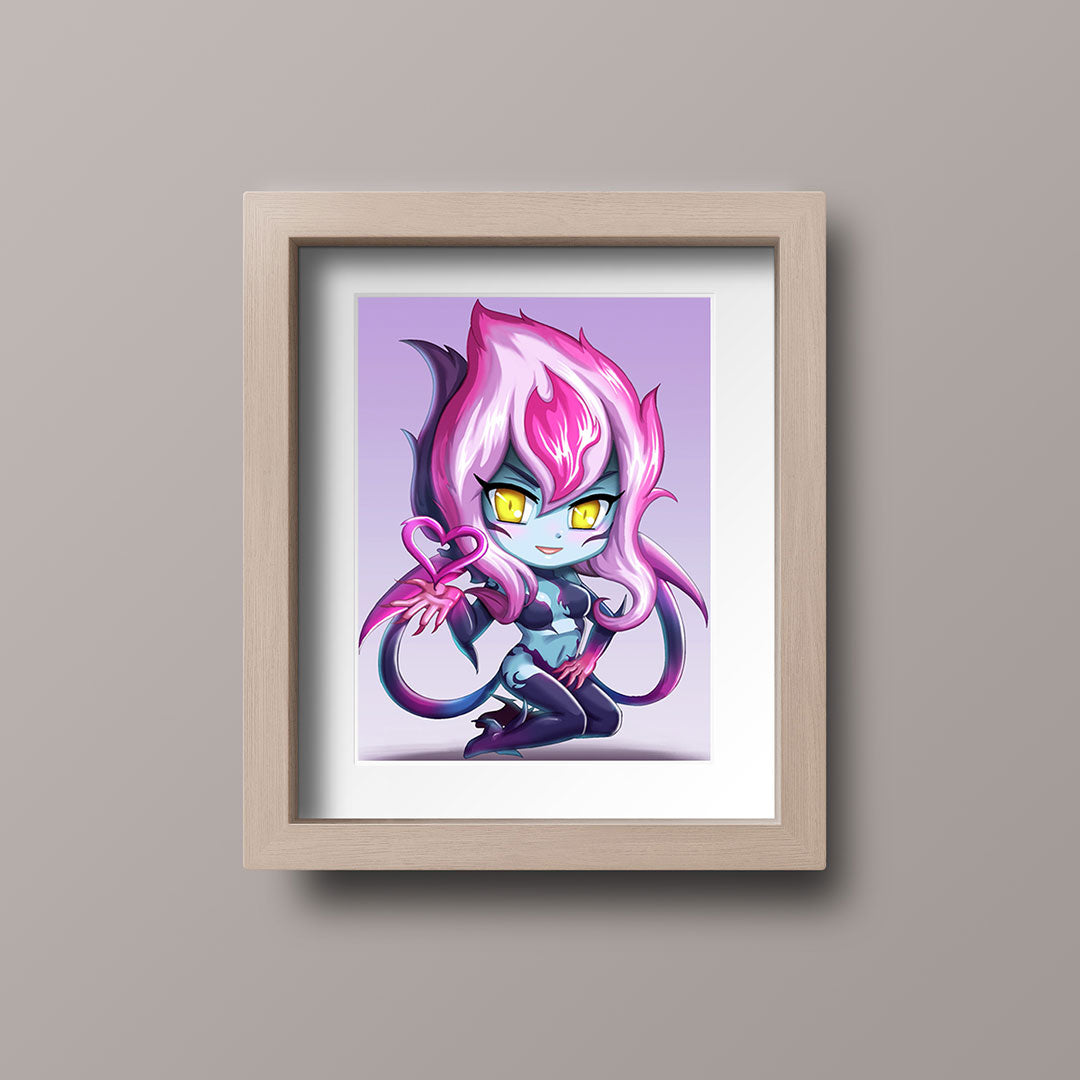 Evelynn Chibi Mini Print - nayukidraws