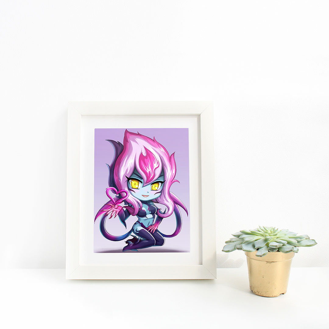 Evelynn Chibi Mini Print - nayukidraws