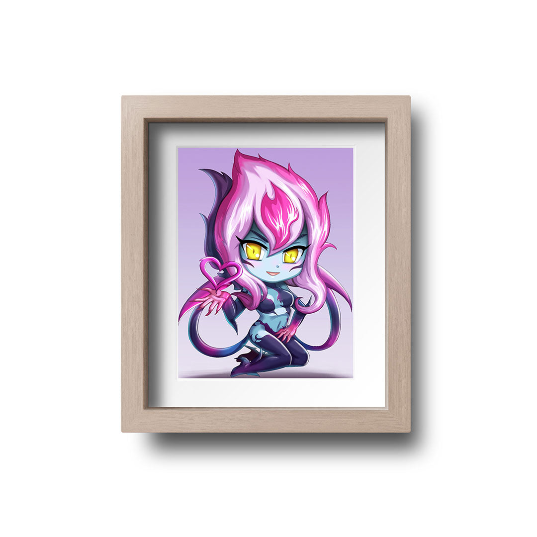 Evelynn Chibi Mini Print - nayukidraws