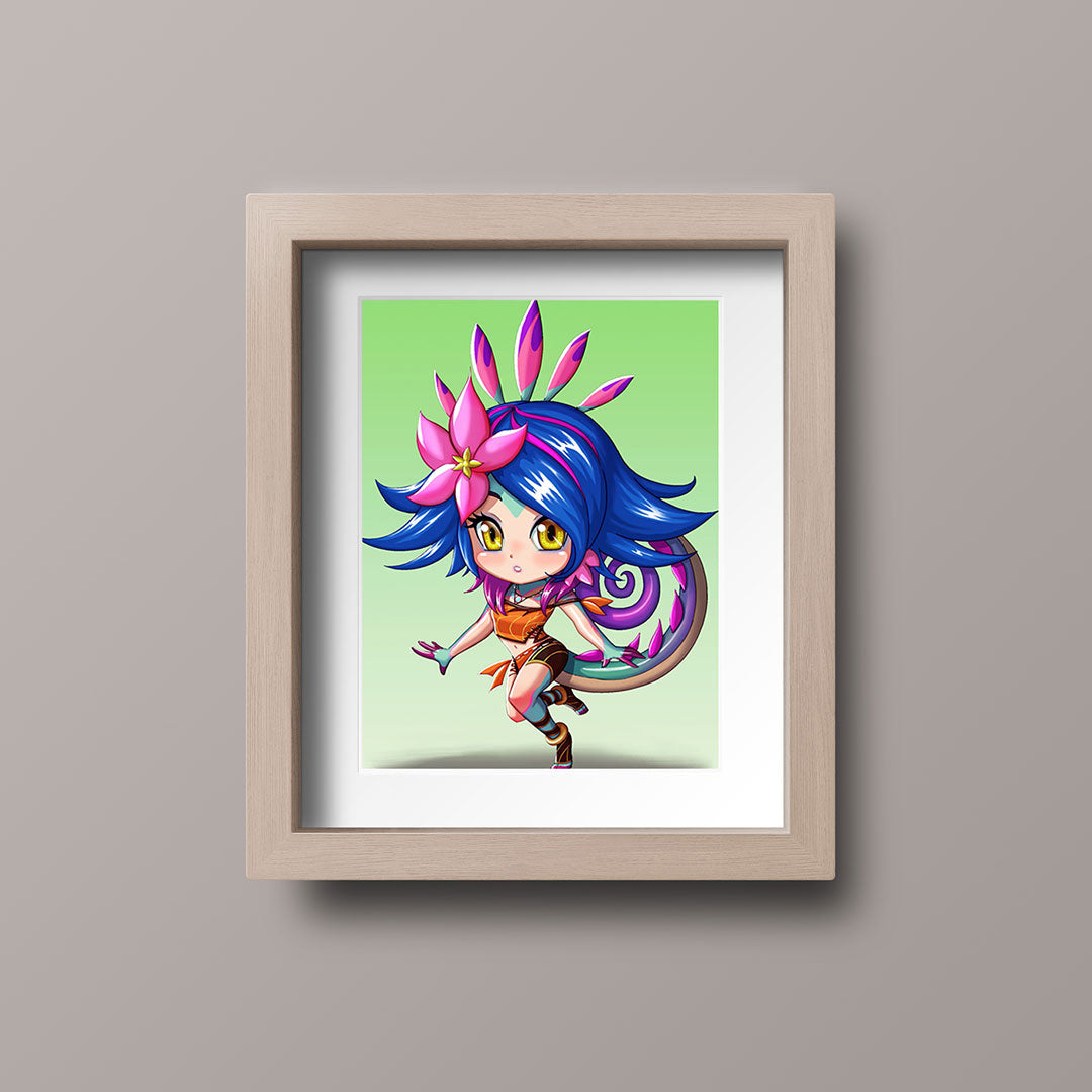 Neeko Chibi Mini Print - nayukidraws