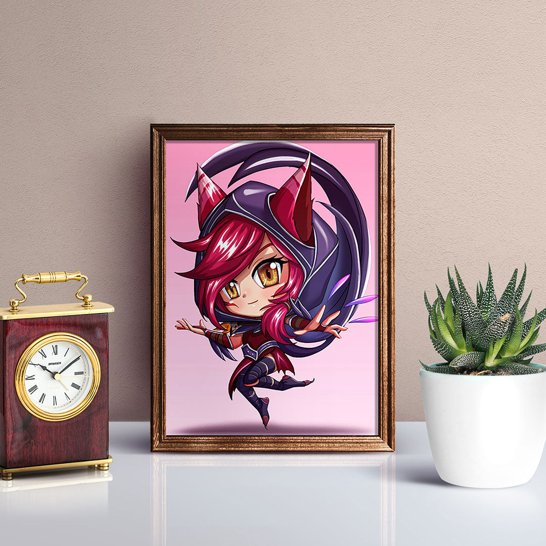 Xayah Chibi Mini Print - nayukidraws