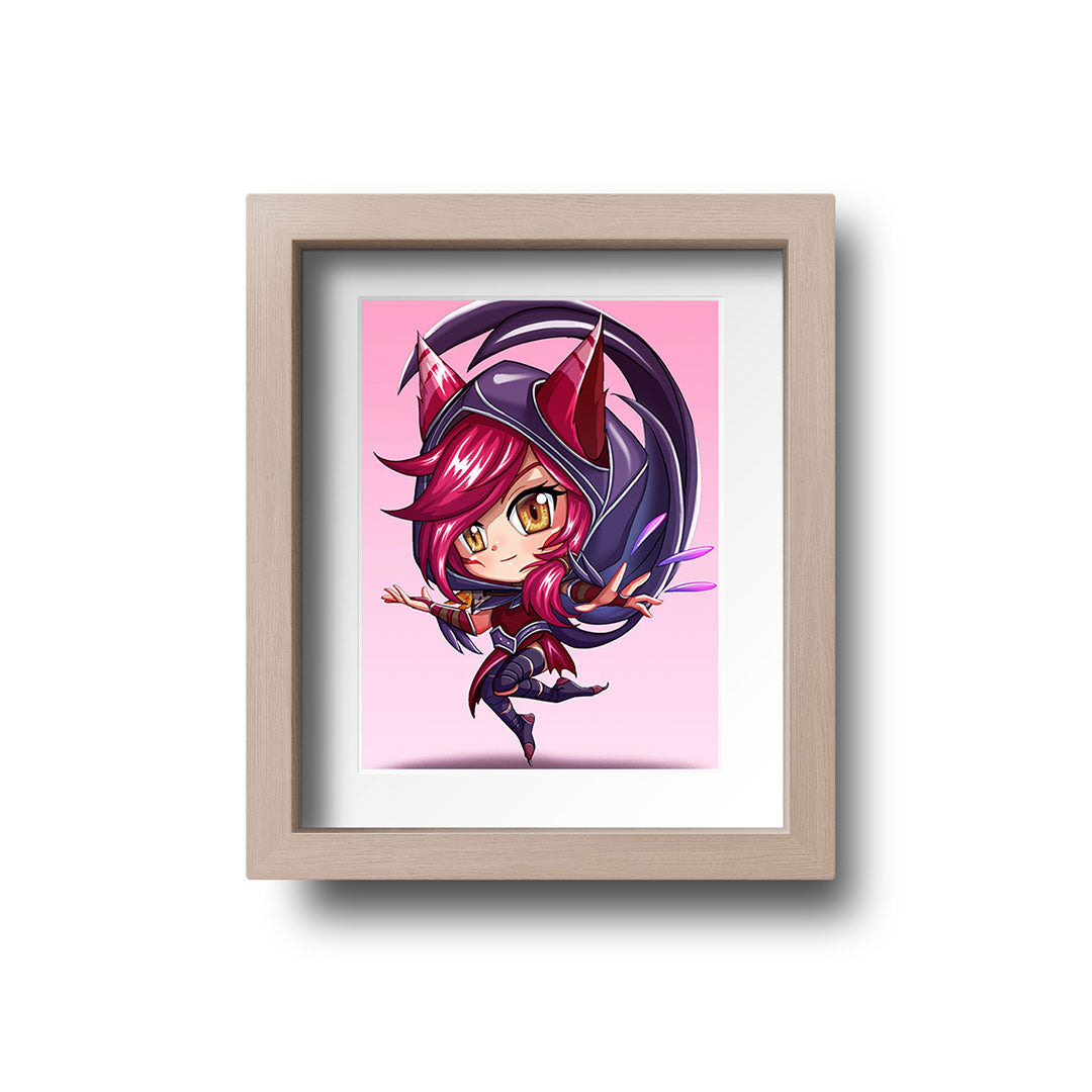 Xayah Chibi Mini Print - nayukidraws