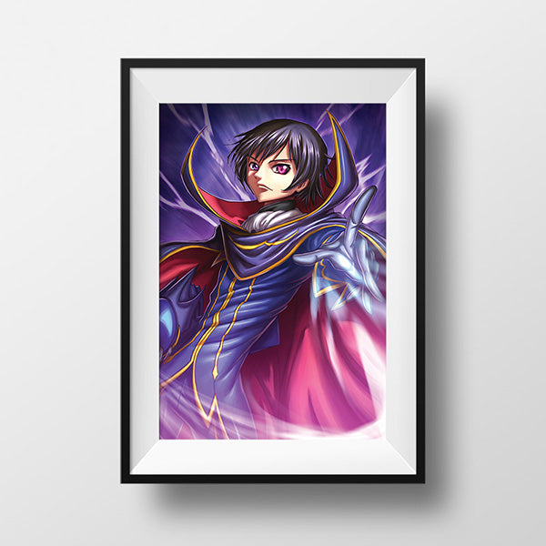 Code Geass Lelouch Lamperouge Anime Illustrated Poster 5