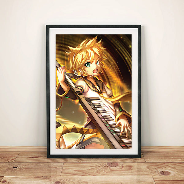 Len Kagamine Poster Print - nayukidraws
