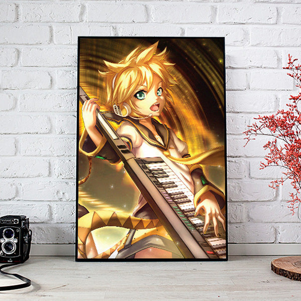 Len Kagamine Poster Print - nayukidraws