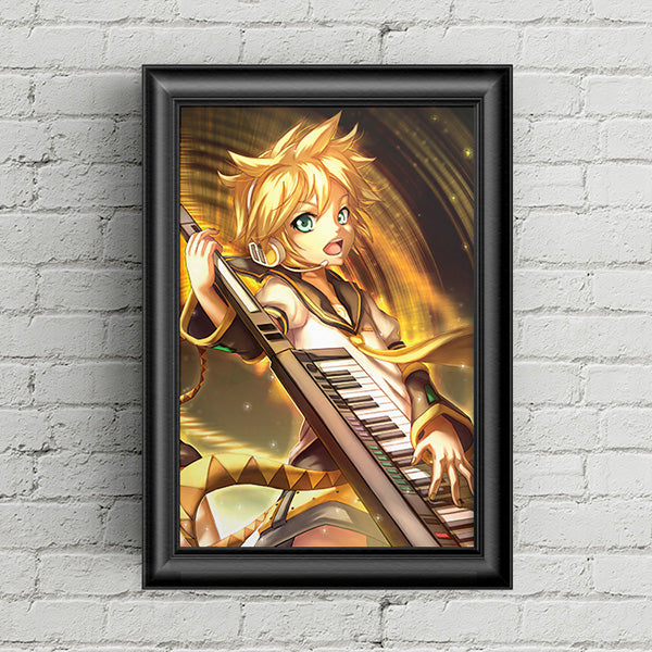 Len Kagamine Poster Print - nayukidraws