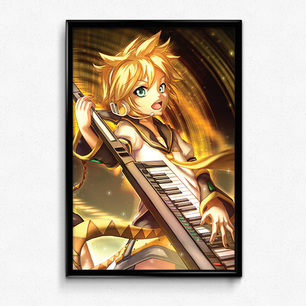 Len Kagamine Poster Print - nayukidraws