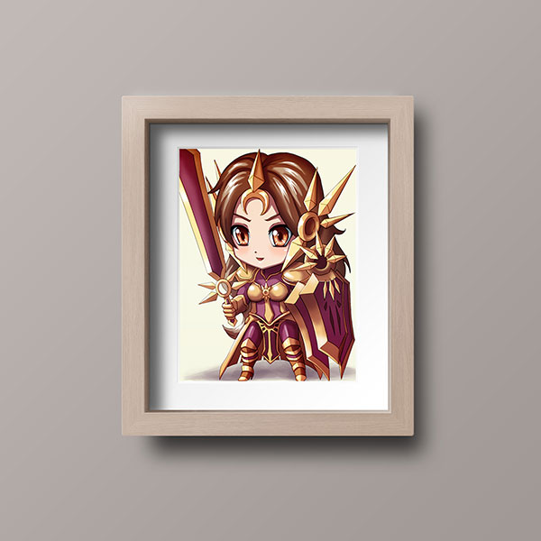 Leona Chibi Mini Print - nayukidraws