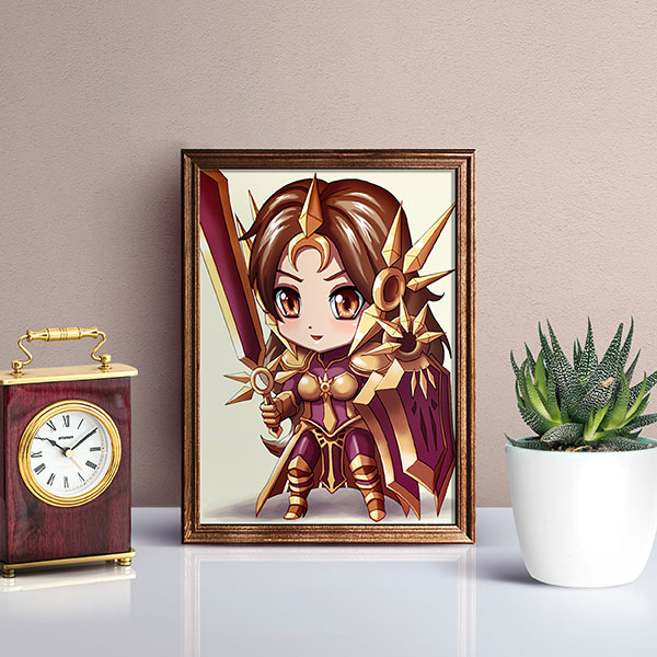 Leona Chibi Mini Print - nayukidraws