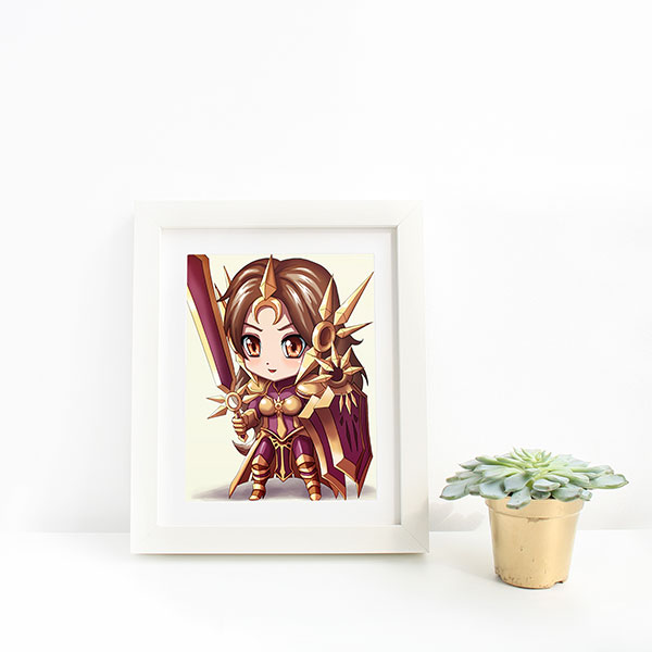 Leona Chibi Mini Print - nayukidraws