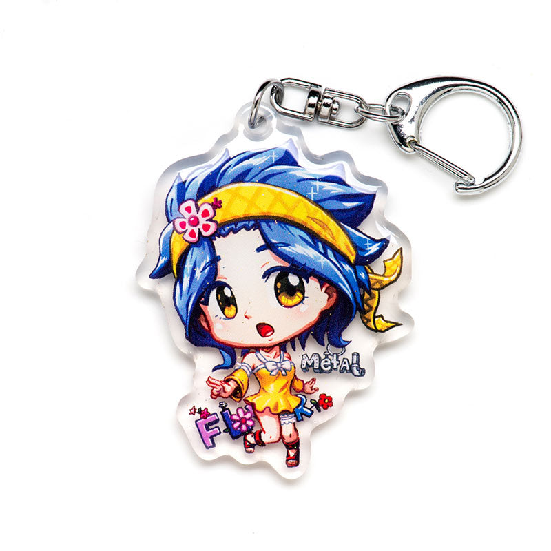 Levy Acrylic Charm Keychain