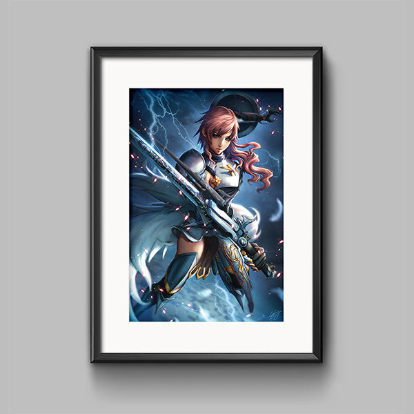 Valkyrie Lightning Poster Print - nayukidraws
