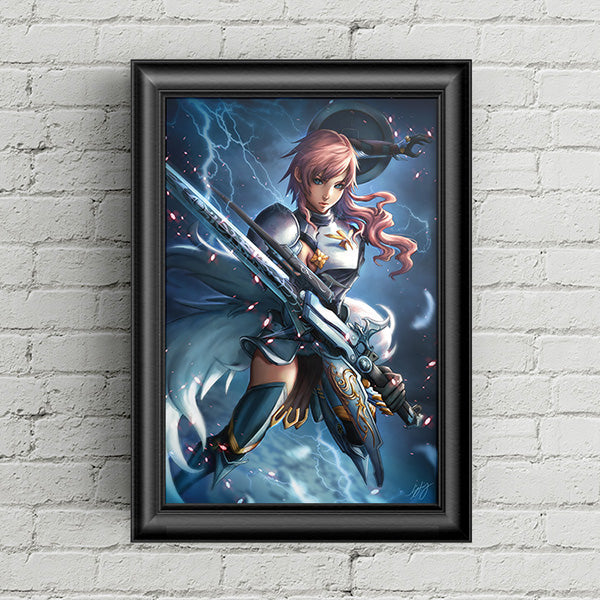 Valkyrie Lightning Poster Print - nayukidraws