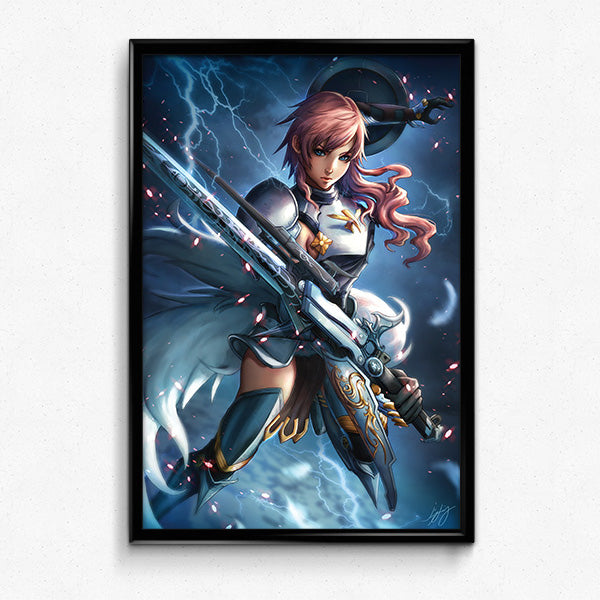 Valkyrie Lightning Poster Print - nayukidraws