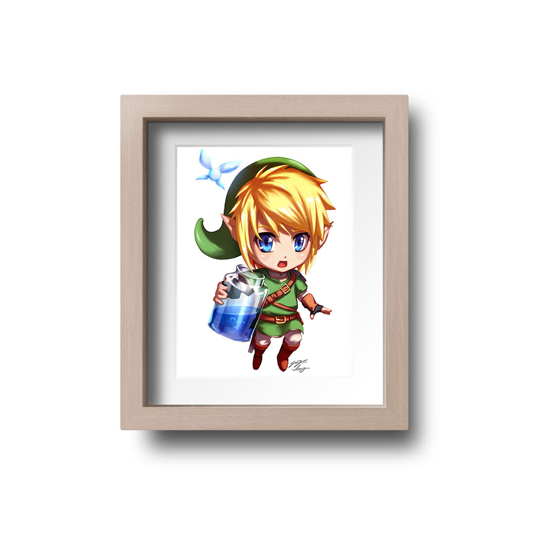 Link Chibi Mini Print - nayukidraws