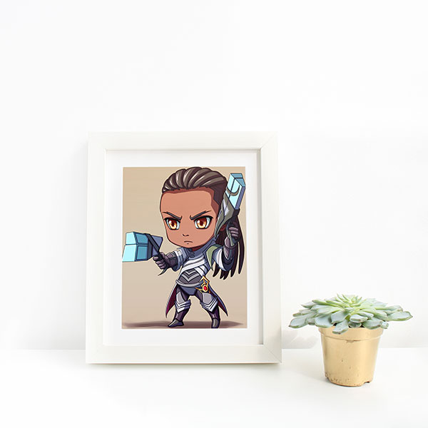 Lucian Chibi Mini Print - nayukidraws