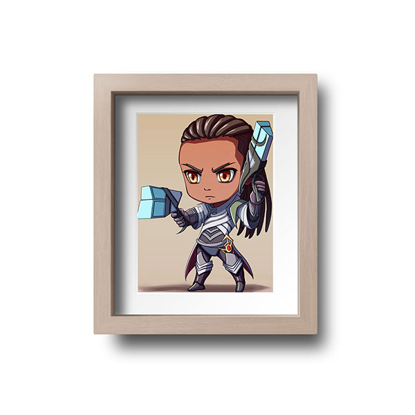 Lucian Chibi Mini Print - nayukidraws